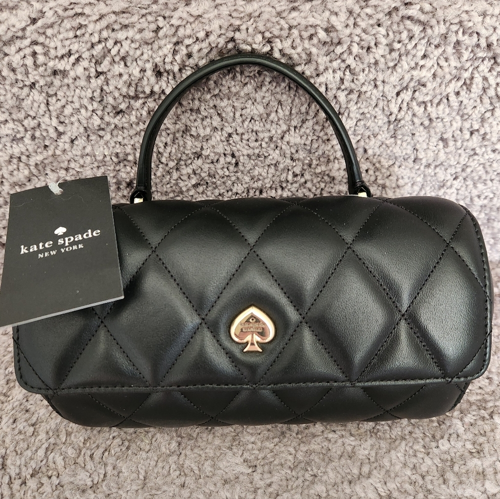 New With Tag Kate Spade Heart Quilted Leather KK175 Bag